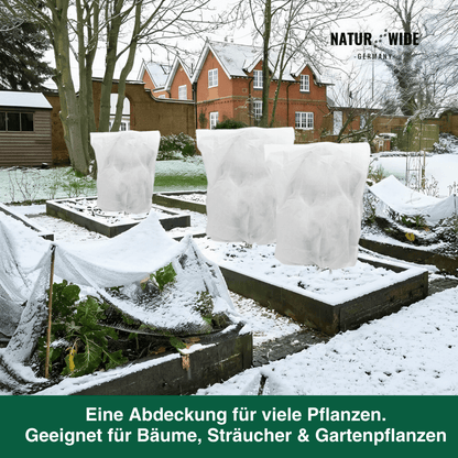Winterschutz-Haube für Pflanzen – Frostschutz-Vlies mit Reißverschluss