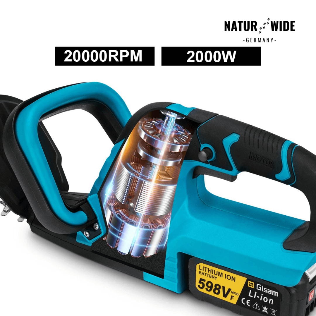 Akku-Heckenschere Bürstenlos – 51 cm Klinge