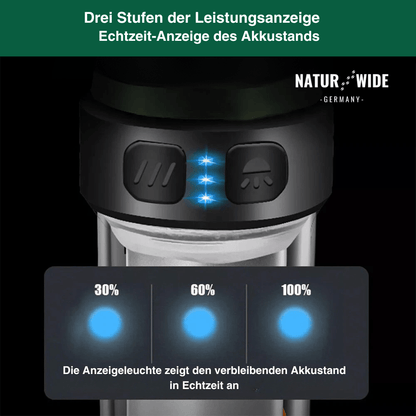 5-in-1 Campinglampe – LED-Taschenlampe & Mückenschutzlicht