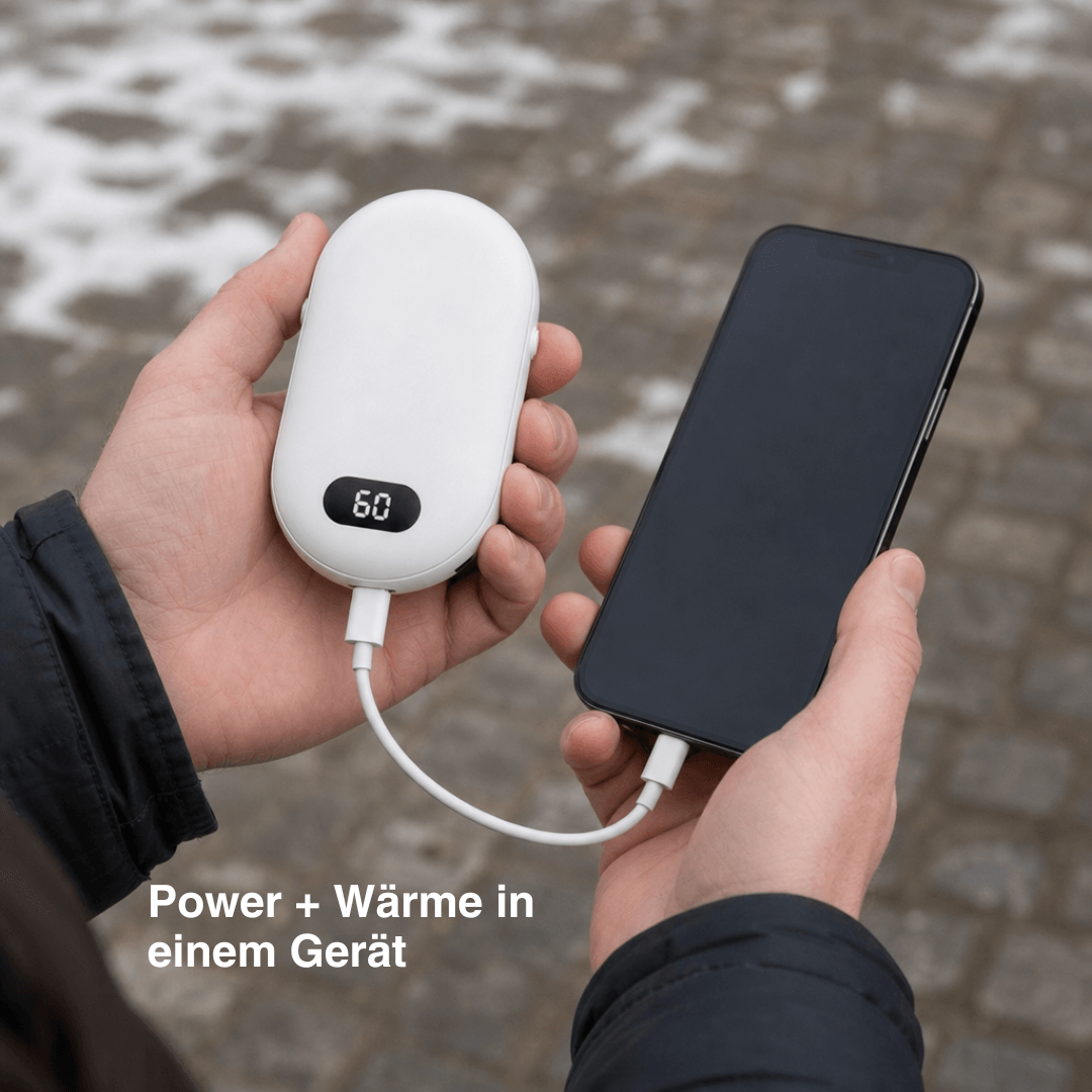 Doppel Heiz Handwärmer – wiederaufladbarer Taschenwärmer