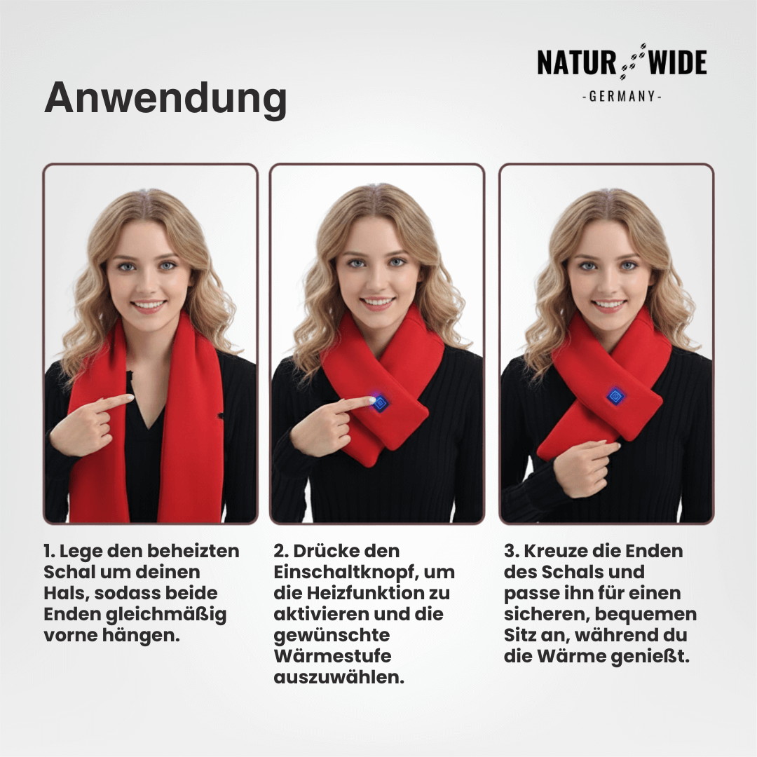 Beheizter Schal USB – Waschbarer Thermo-Nackenwärmer