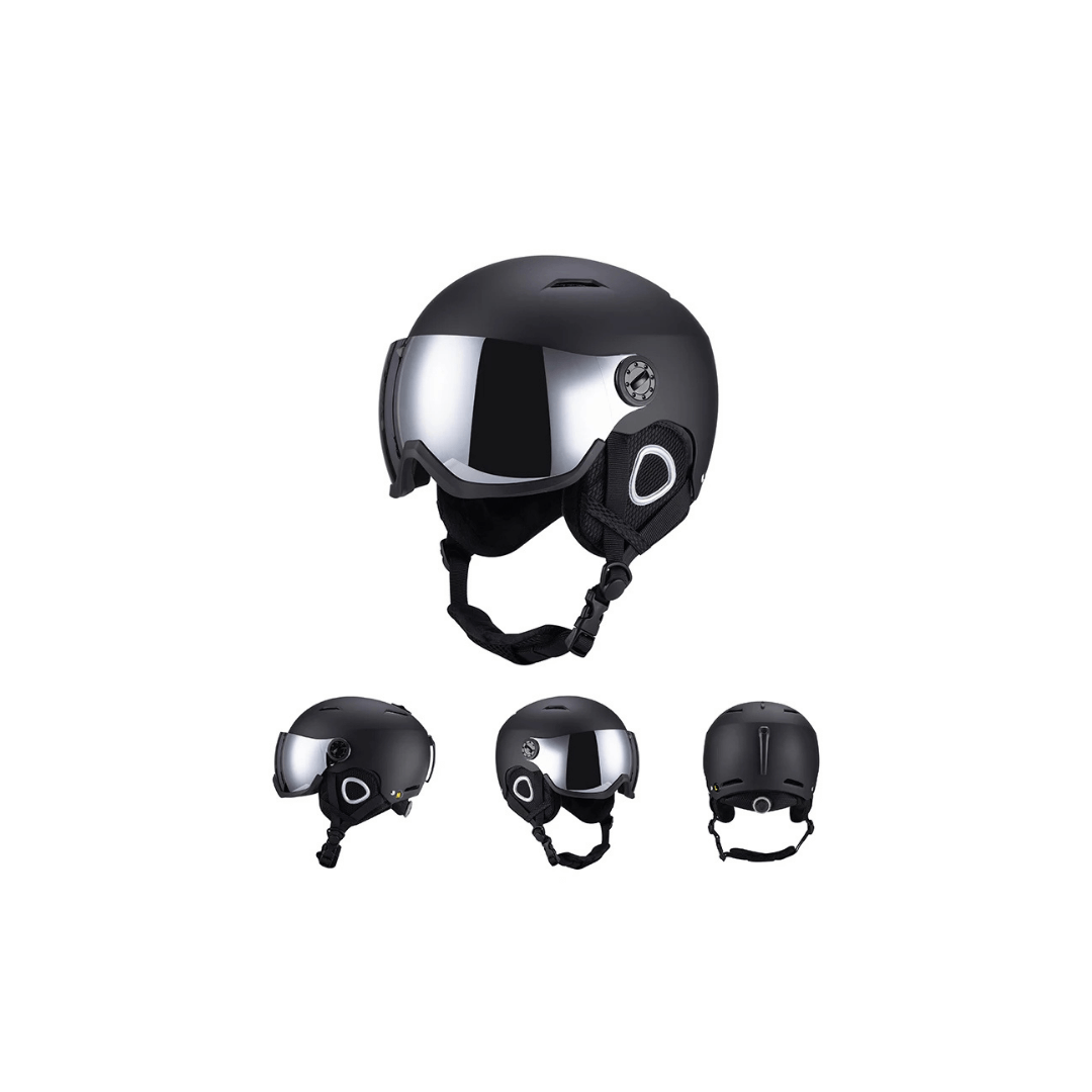 Premium Skihelm mit integriertem Visier – Warm & Stoßfest