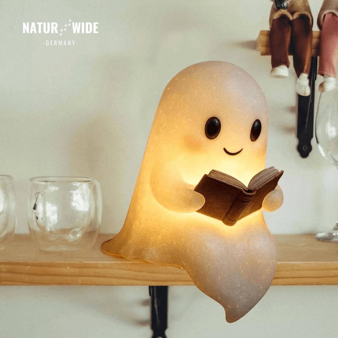 Niedliche Geist Leselampe – 3D LED Nachtlicht & Deko