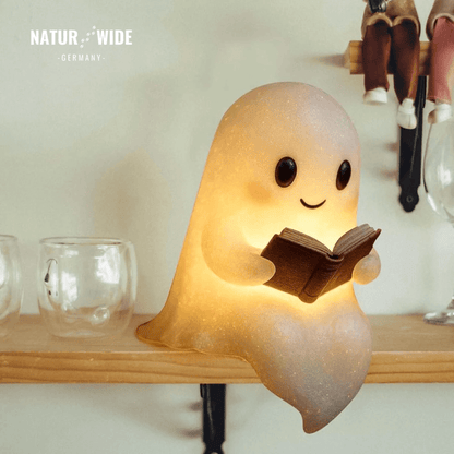 Niedliche Geist Leselampe – 3D LED Nachtlicht & Deko