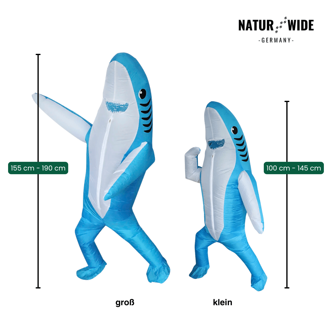 Aufblasbares Hai Kostüm – Stehender Hai (Erwachsene)