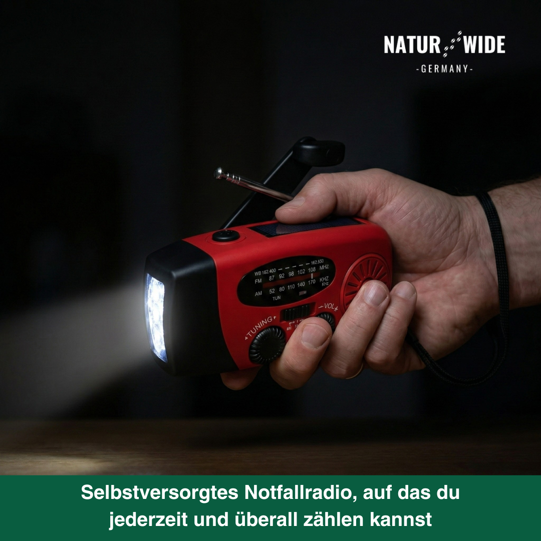 Notfall All in One Radio – Energie und Information in Blackout Notfällen