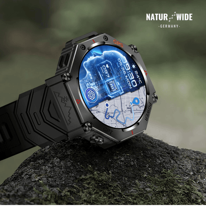 Militär GPS Smartwatch – AMOLED, 10ATM, HD Bluetooth-Anruf