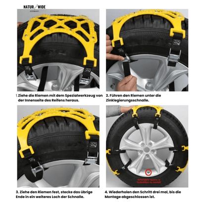 3er-Set Schneeketten für Auto/SUV/LKW