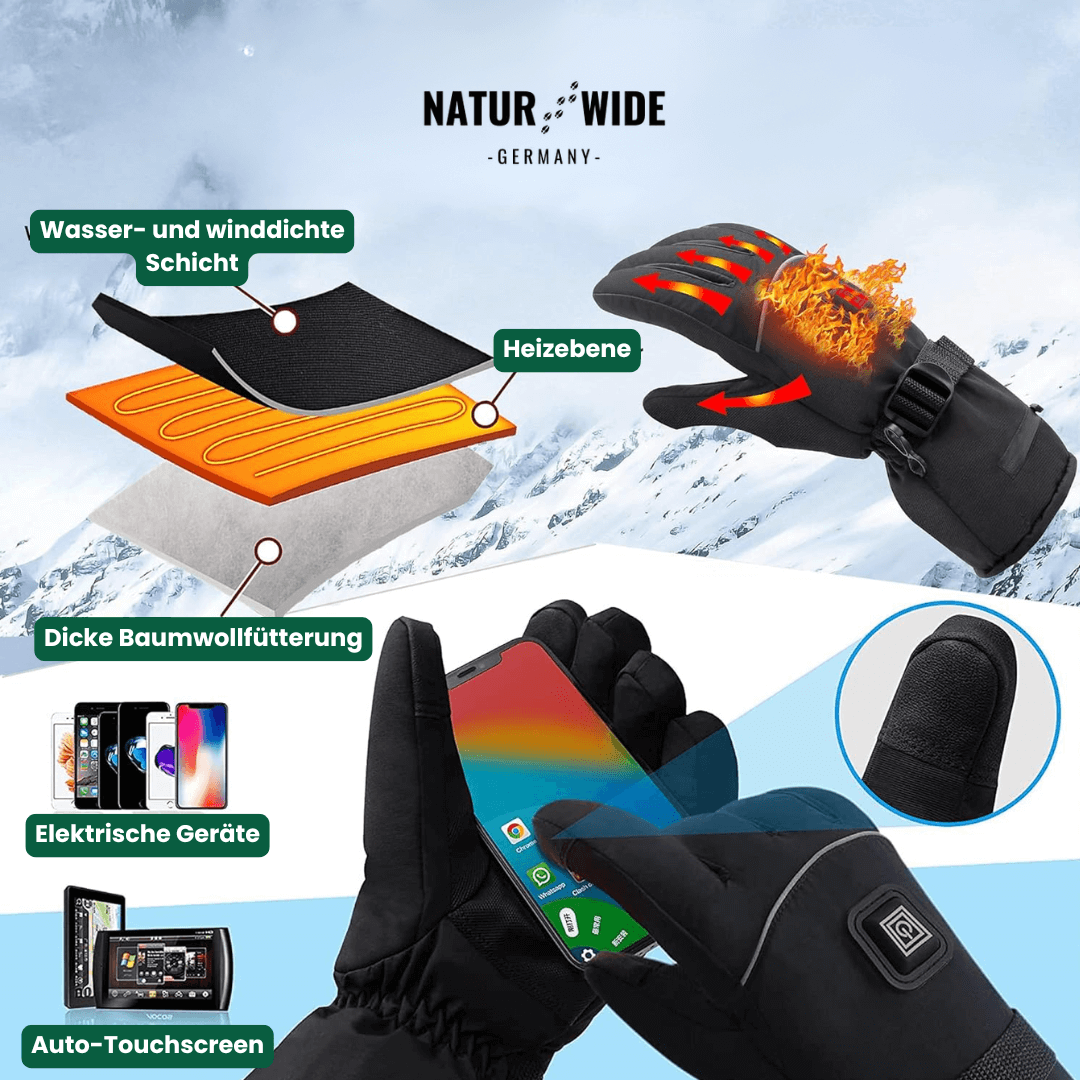 handschuhe wasser und winddicht Beheizte Handschuhe – 3 Heizstufen, wasserdicht & winddicht – Lunea