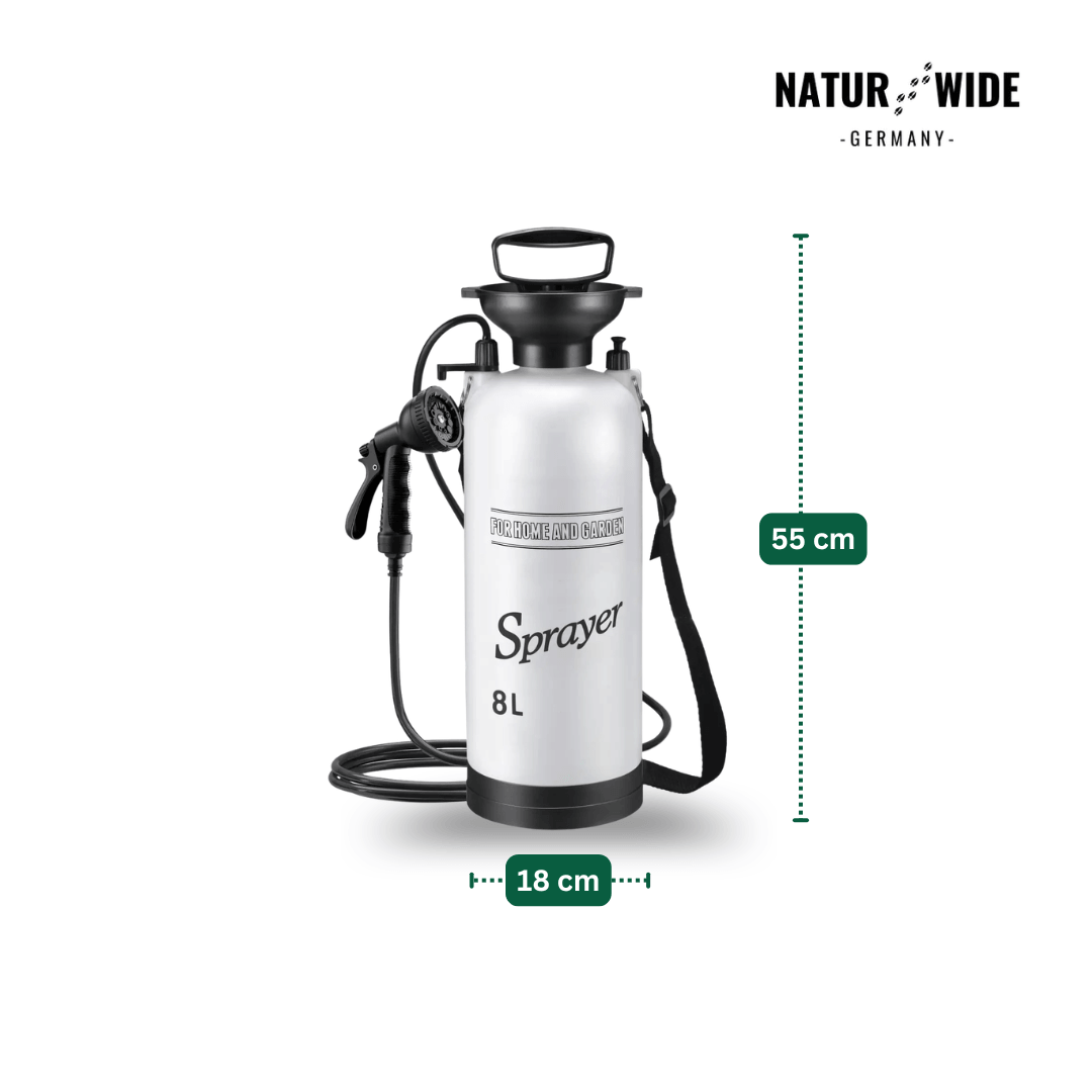 Tragbare Manuelle Campingdusche – 3/5/8L Handpumpe mit 3m Schlauch