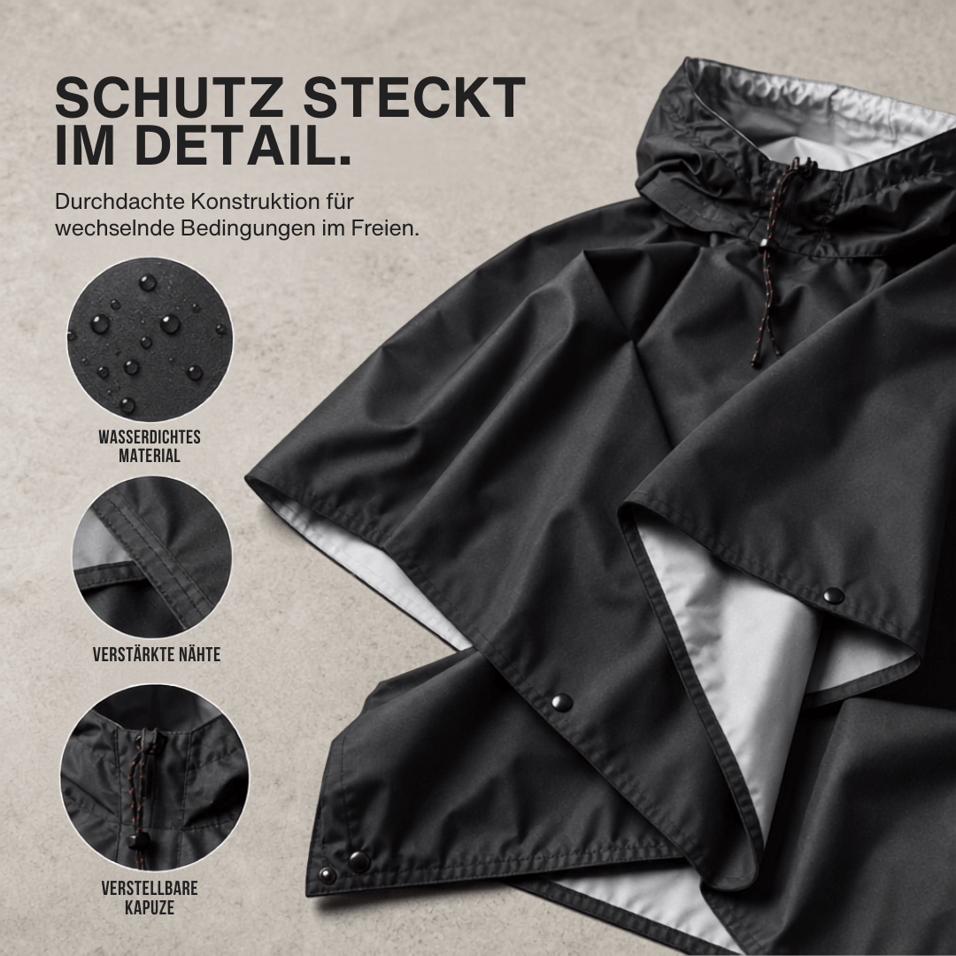3 in 1 Regenponcho – Schutz für jede Wetterlage