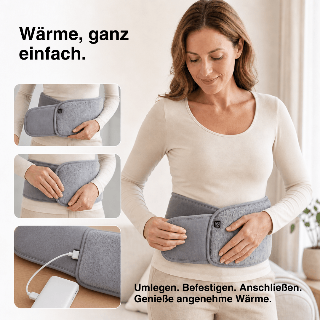 Elektrisches Heizgürtel 3 Stufen – Wärmegürtel für Frauen