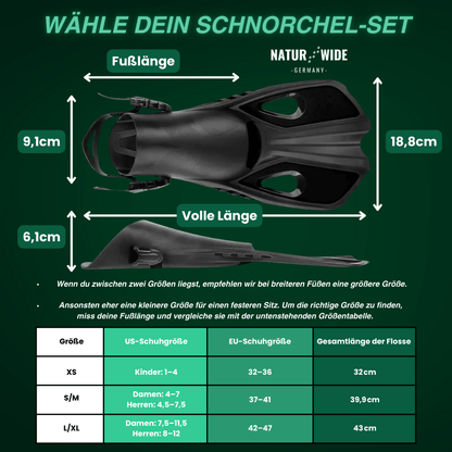 Verstellbare Schnorchel-Flossen