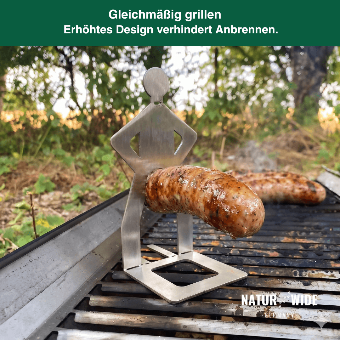 Edelstahl Wursthalter BBQ Grillständer