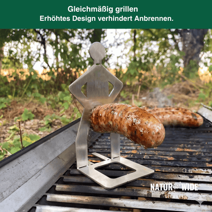Edelstahl Wursthalter BBQ Grillständer