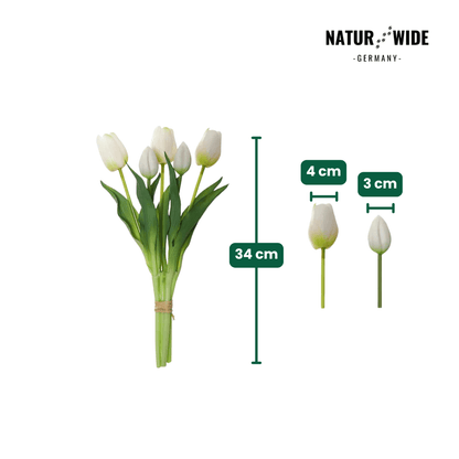 5er Bundle Künstliche Tulpen – Realistische Deko Blumen