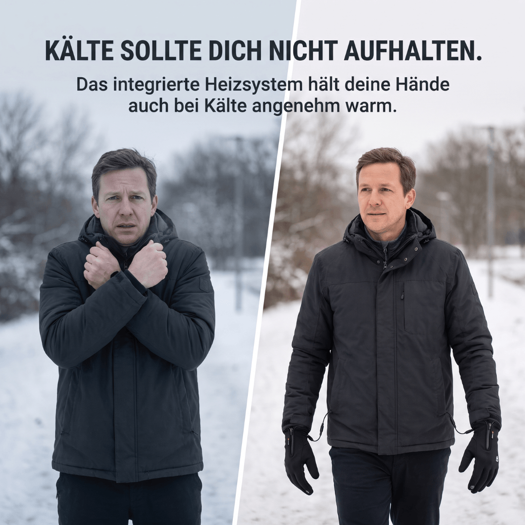 Beheizte Handschuhe (Powerbank-betrieben) –  Wasserdicht & Winddicht