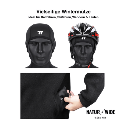West Biking Fahrrad-Unterziehhaube – Thermo-Fleece & Sommer