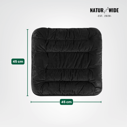 USB Beheiztes Sitzkissen 45cm – Heizmatte für Büro, Auto & Tier