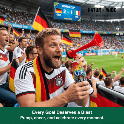 Wiederverwendbares Lufthorn – Lautes Stadionhorn für Fans