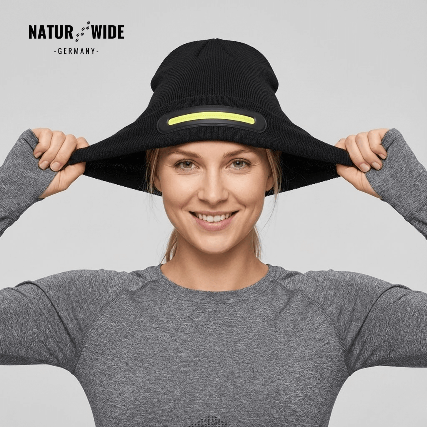 LED Mütze mit Licht – USB wiederaufladbare Unisex Wintermütze