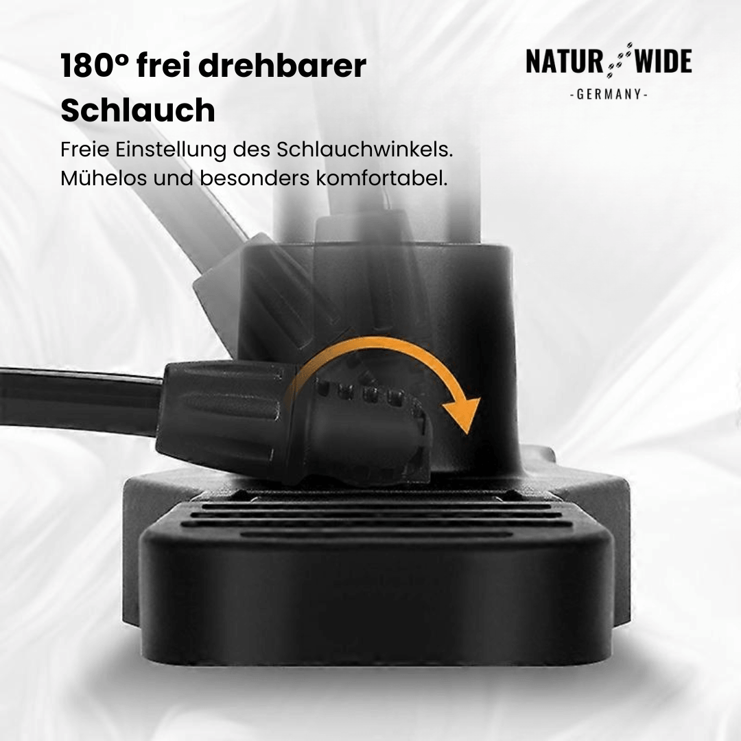 11 bar Tragbare Pumpe mit Manometer & 3-in-1-Ventilaufsatz