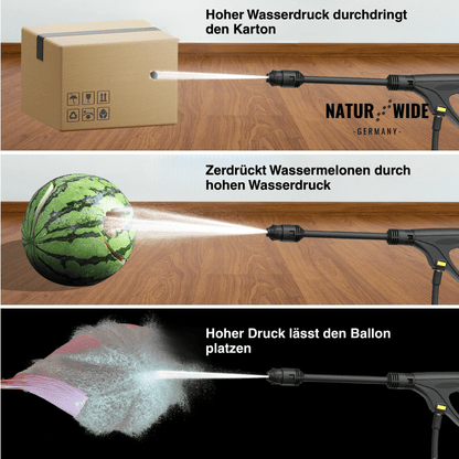 900W Elektrischer Hochdruckreiniger – 7m Schlauch, Einstellbare Düse