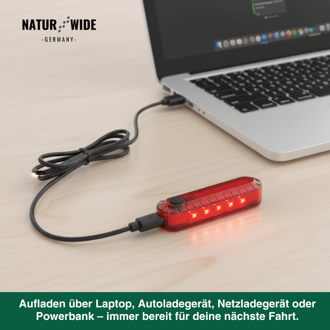 Fahrradlicht Set Front + Rücklicht