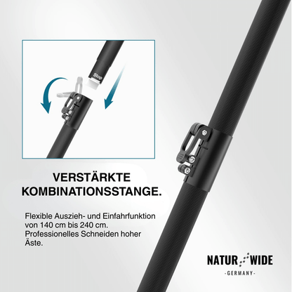 4-in-1 Akku-Teleskopsäge & Astschere – Bürstenlos (18V Kompatibel)