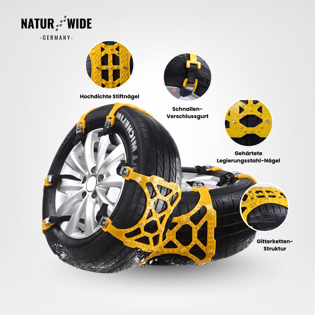 3er-Set Schneeketten für Auto/SUV/LKW