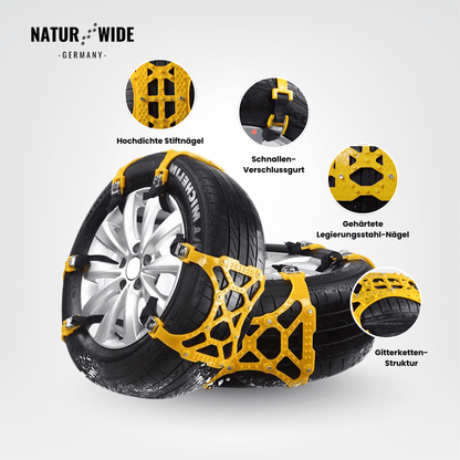 3er-Set Schneeketten für Auto/SUV/LKW