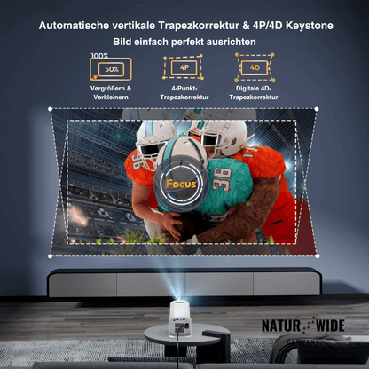 4K Smart Mini-Projektor – WiFi6 Android Heim & Outdoor