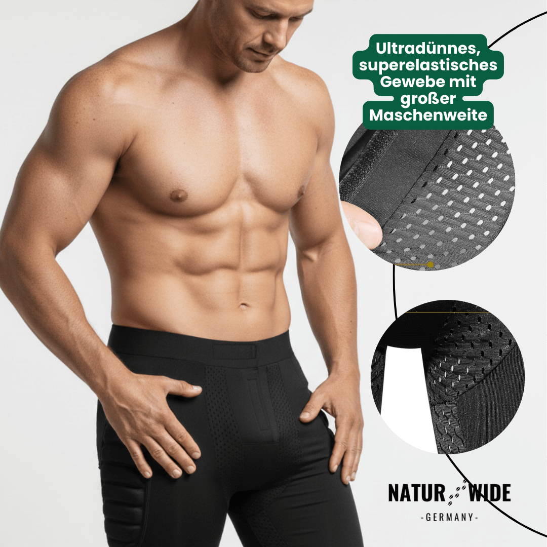 3D Polster-Shorts – Hüftschutz für Ski, Snowboard & Skate