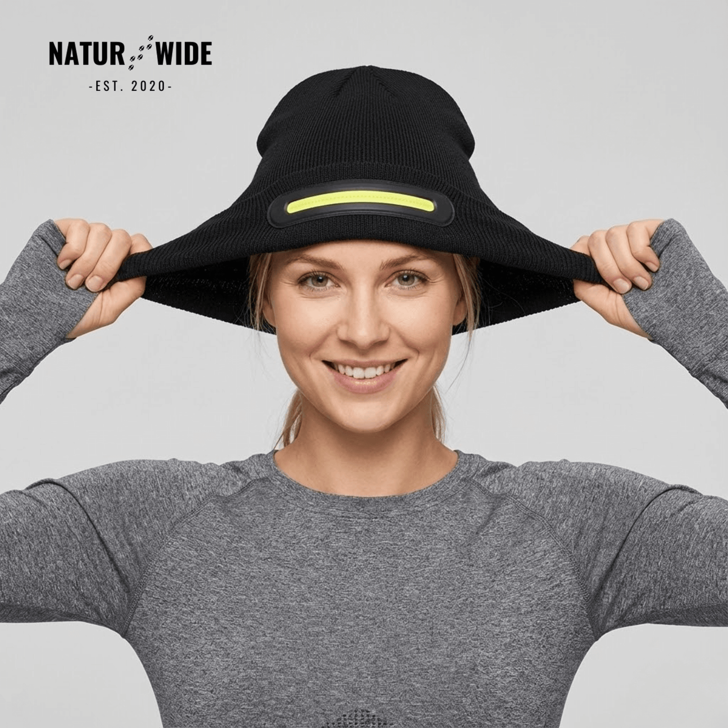 LED Mütze mit Licht – USB wiederaufladbare Unisex Wintermütze