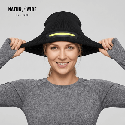 LED Mütze mit Licht – USB wiederaufladbare Unisex Wintermütze