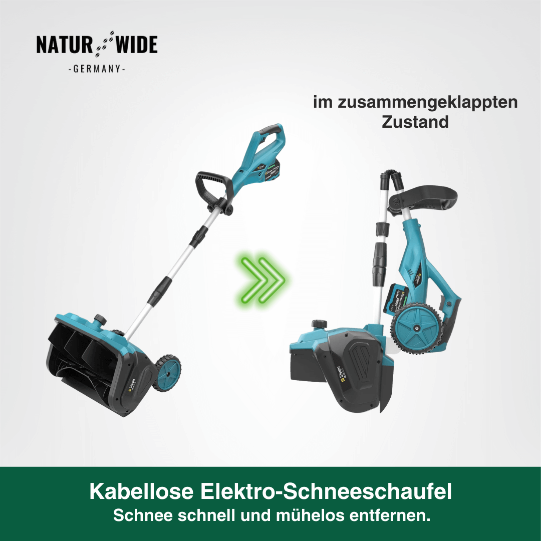 Akku Schneefräse 3500W – Bürstenloser Schneeschieber