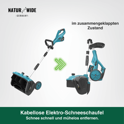 Akku Schneefräse 3500W – Bürstenloser Schneeschieber