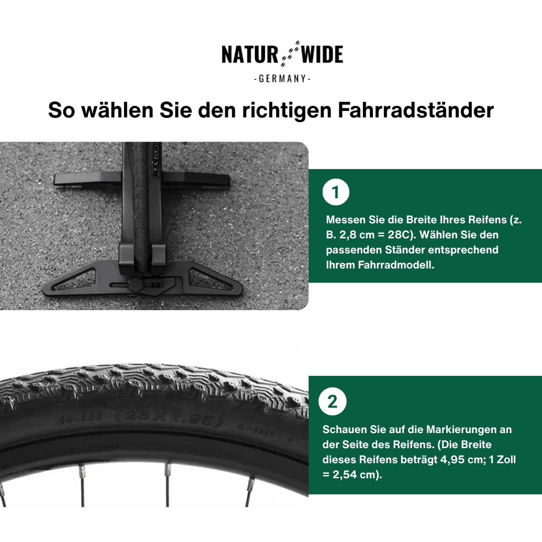 Verstellbarer, tragbarer Fahrradständer & Aufbewahrungsständer