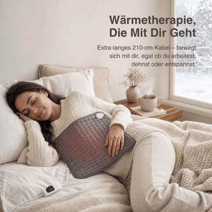 Elektrische Heizdecke – Wärmeauflage für Rücken, Bauch & Beine mit 6 Temperaturstufen