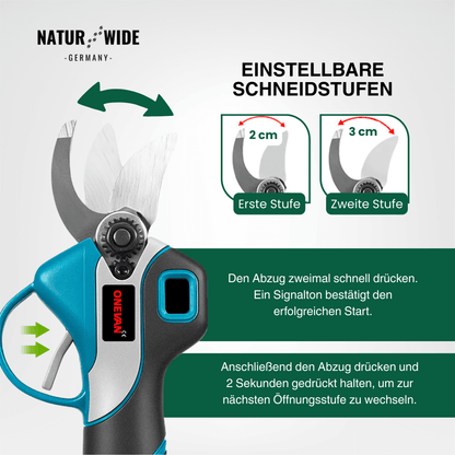 4-in-1 Akku-Teleskopsäge & Astschere – Bürstenlos (18V Kompatibel)