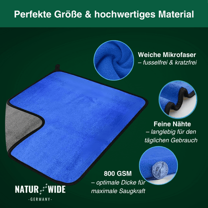 Premium Mikrofasertücher - Auto, Glas & Spiegel