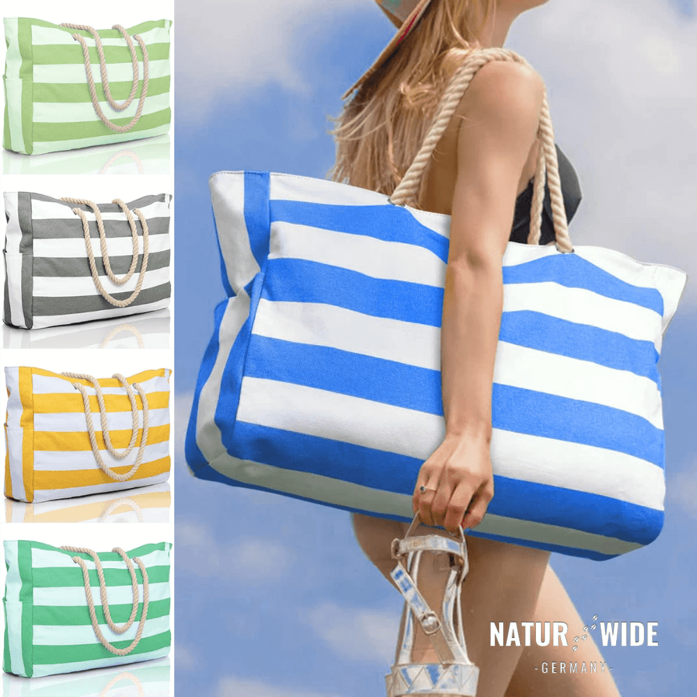 Strandtasche mit Reißverschluss