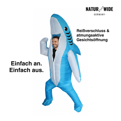 Aufblasbares Hai Kostüm – Stehender Hai (Erwachsene)