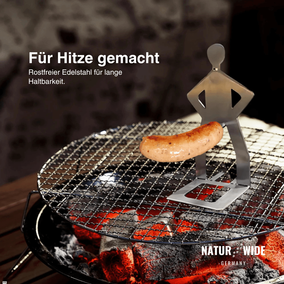 Edelstahl Wursthalter BBQ Grillständer