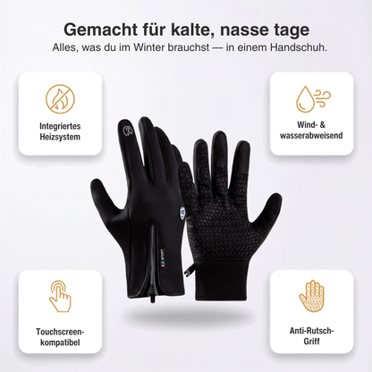 Beheizte Handschuhe (Powerbank-betrieben) –  Wasserdicht & Winddicht