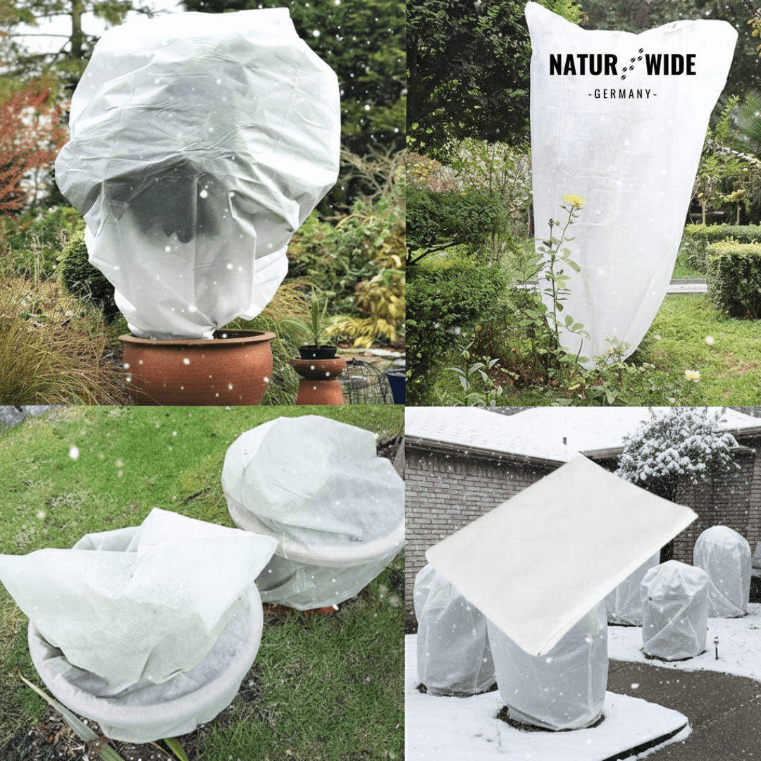 Winterschutz-Haube für Pflanzen – Frostschutz-Vlies mit Reißverschluss