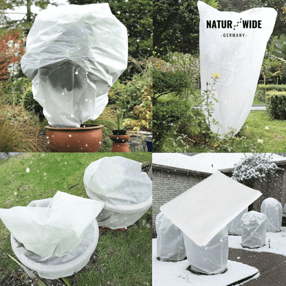 Winterschutz-Haube für Pflanzen – Frostschutz-Vlies mit Reißverschluss