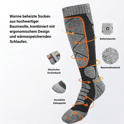 Beheizte Socken – Perfekt für Ski, Outdoor & Winter