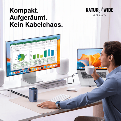 12-in-1 USB-C Hub – Doppelt 4K HDMI, 100W PD, RJ45, SD/TF