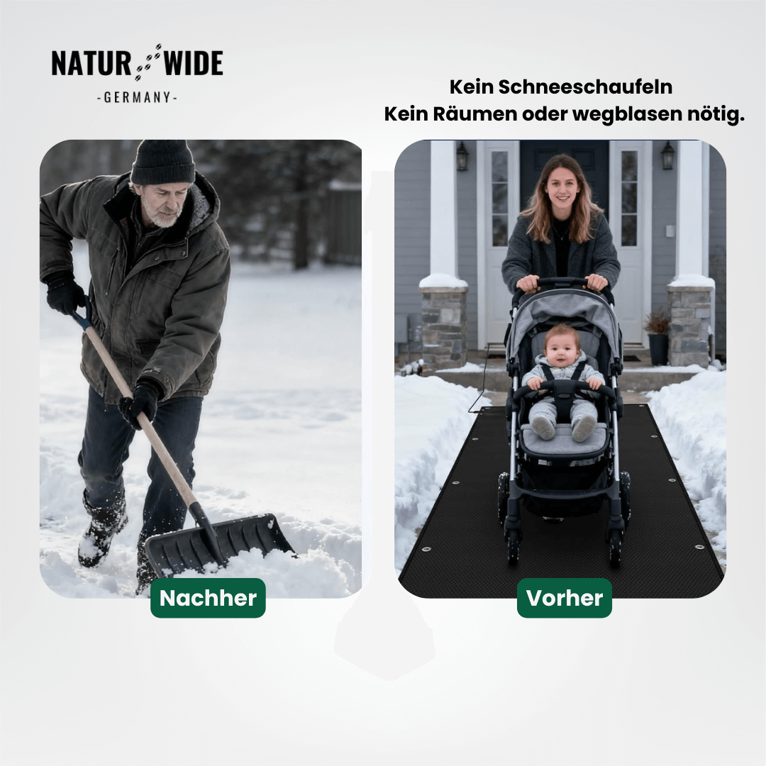 Beheizbare Schneeschmelzmatte – Anti-Rutsch Heizmatte